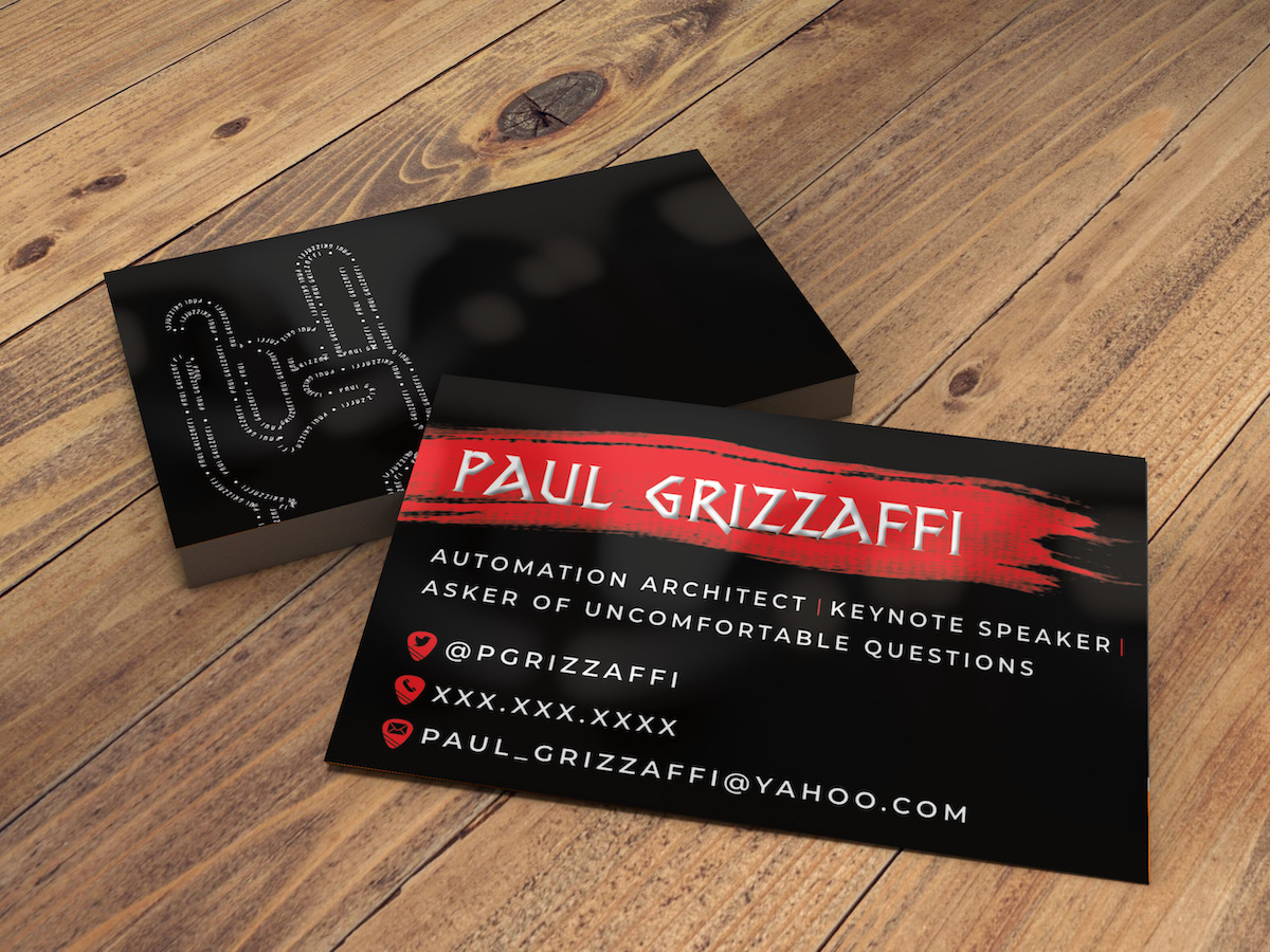 Paul Grizzaffi Business Cards